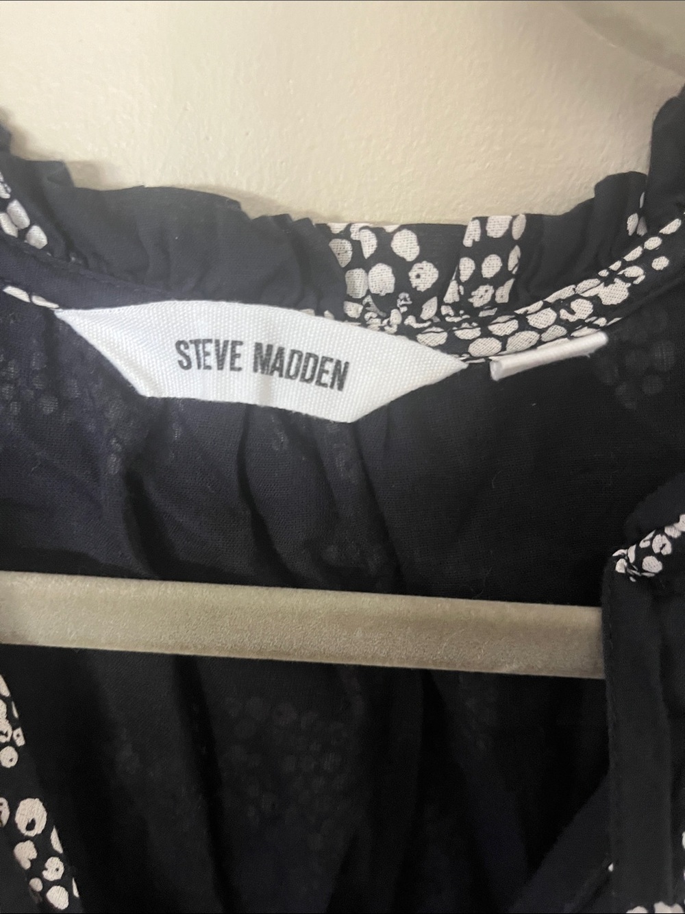 Steve Madden Black and White Floral Dress - Picture 3 of 3